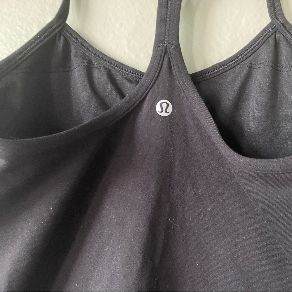 LAST CHANCE lululemon athletica Black Slim Strappy Tank Top - Picture 7 of 8
